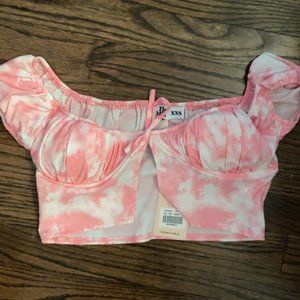 Tigermist Tie Dye Pink crop top